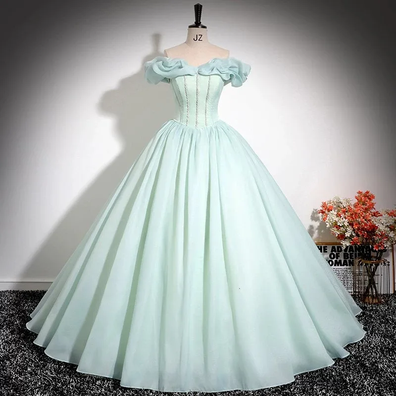 Customized Ball Gown Quinceanera Dresses Sequins Prom Evening Birthday Party Gowns Formal Vestido De Fiesta