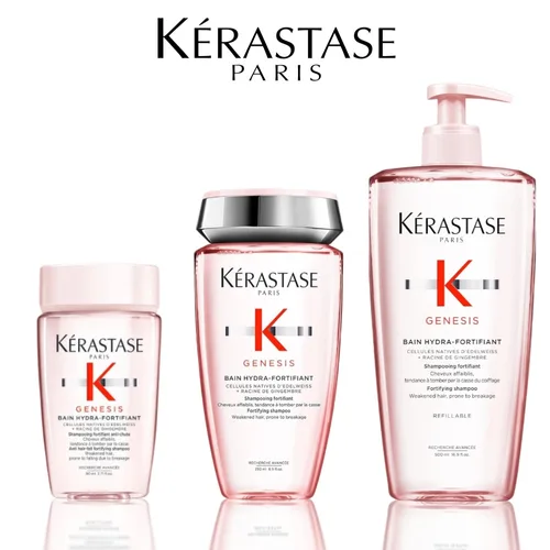 Imagen 1 del producto Kerastase Genesis Champú hidraforfiante 80/250/500 ml, antirotura y fortalecimiento, hidrata el cabello, para cabello débil o dañado