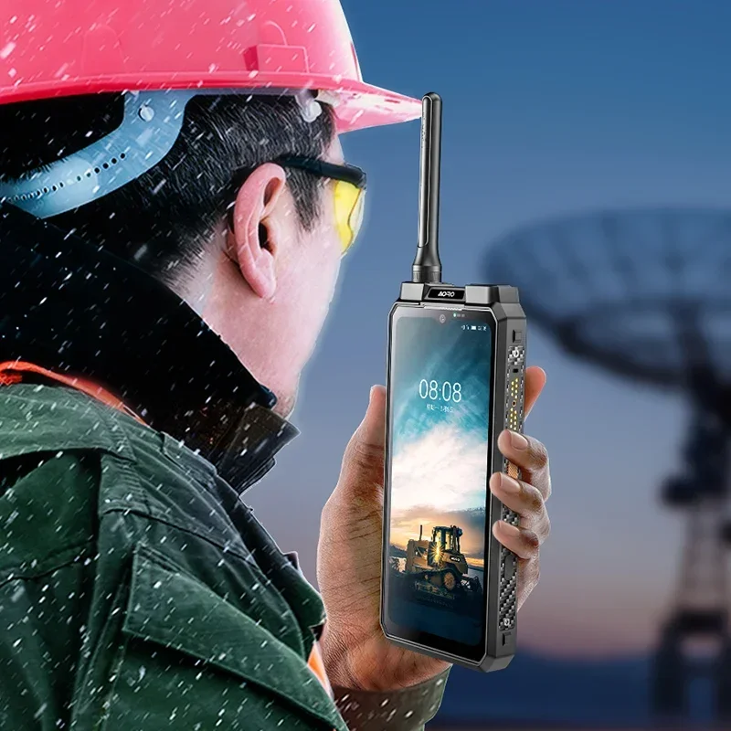 สมาร์ทโฟน AORO M8 ระบบปฏิบัติการ Android กันน้ำระดับ IP68 และ IP69K รองรับ 5G LTE พร้อมวิทยุสื่อสารแบบพกพาสองทาง รองรับ POC Zello เชื่อมต่อไร้สาย