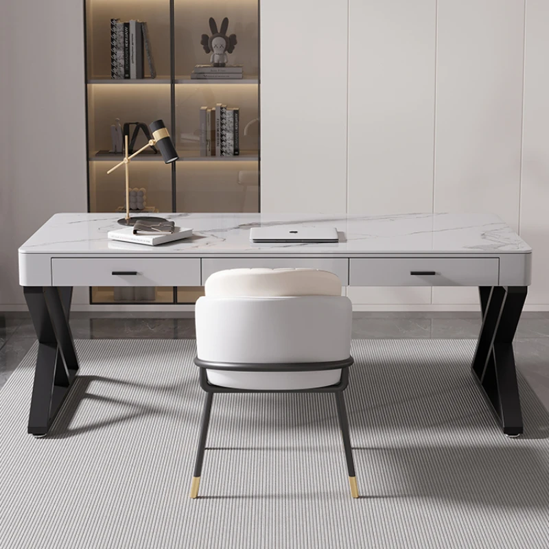 Simplicity Standing Work Desk Modern Staff Study Computer Work Desk Executive Reception Scrivania Angolare Work Furniture HD50WD