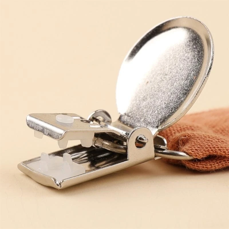 M76C 6Pcs Baby Schnuller Clip Baumwolle Beißring Schnuller Strap Baby Dummy Clip Baby Schnuller Halter Schnuller Kette Baby