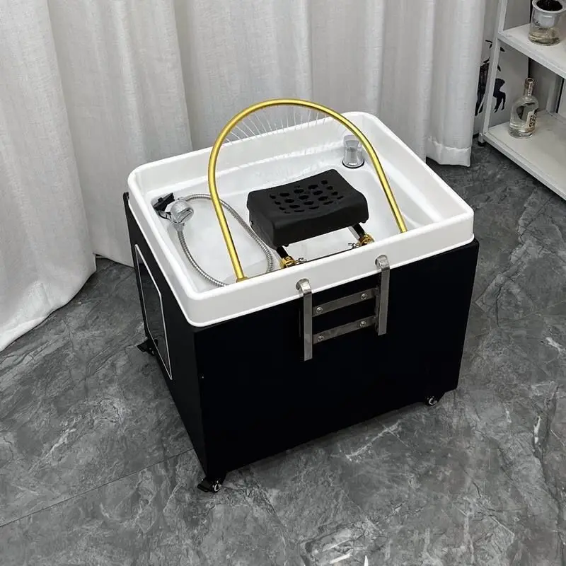 Movable hair treatment shampoo basin Shampoo bed Head treatment water circulation Fumigation Hair and beauty salon Other electri