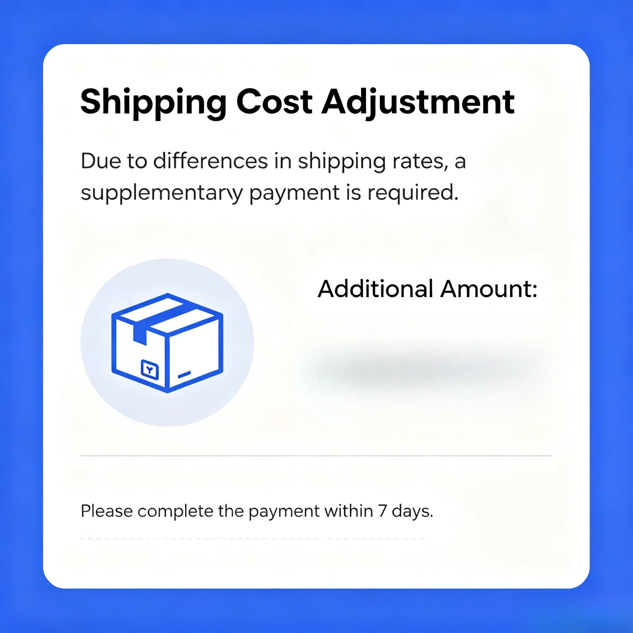 

Postage Difference Supplement Link