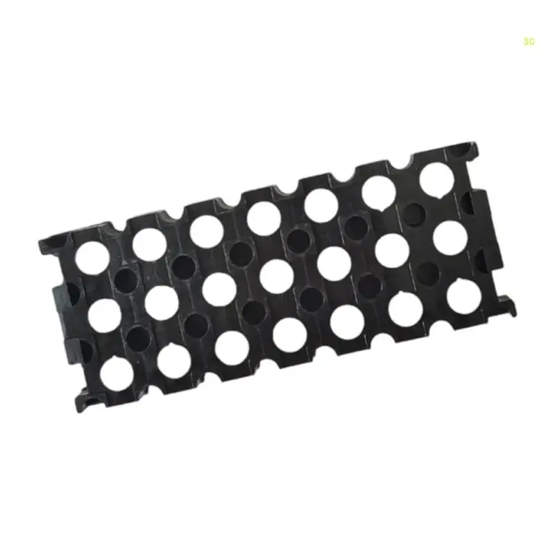 Suporte protetor 18650 rack exibição bateria 3x7 suporte célula fácil instalação dropshipping