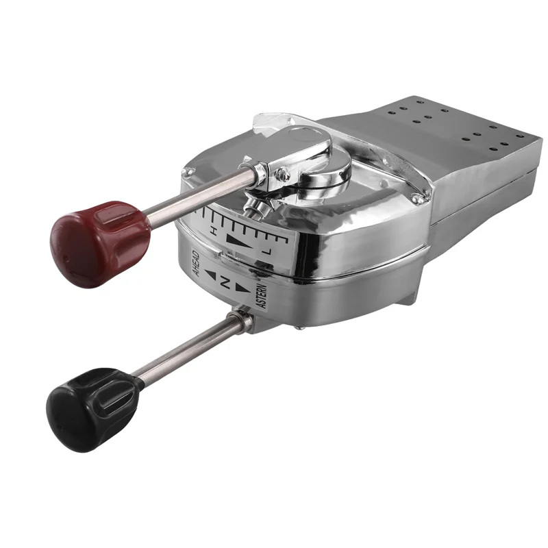 

ABQB-Двойной рычаг для лодки с верхним креплением, ручка управления двигателем, рычаг управления лодкой для морского двигателя