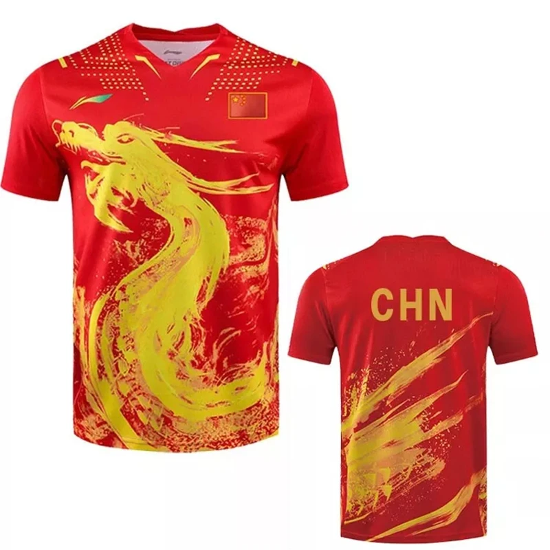 New Men Women CHINA Dragon Table Tennis Jerseys T Shirt Men Kids Badminton Shirt Ping Pong Clothes Sports Casual Wholesale Shirt