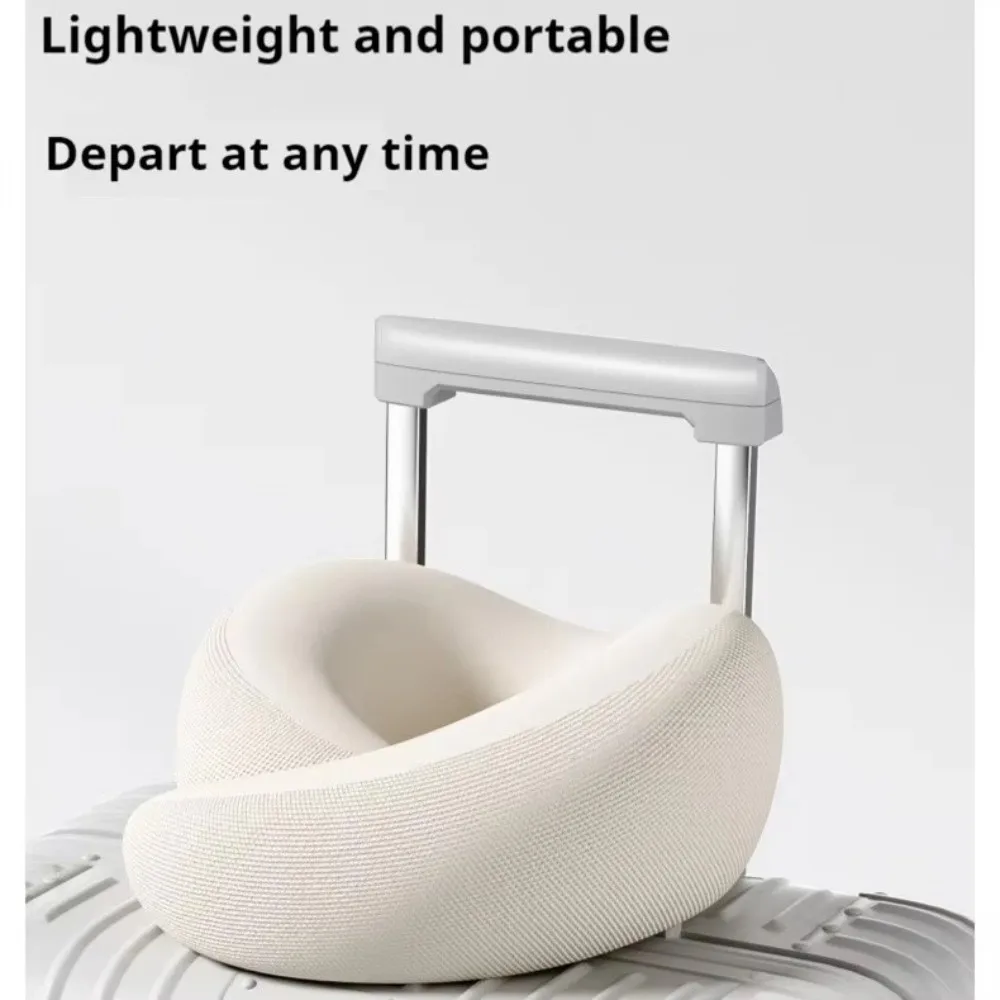 Slow Rebound U-Shaped Neck Pillow Neck Support Adjustable Memory Foam Pillow With Storage Bag Memory Foam Sleep Nap Pillows