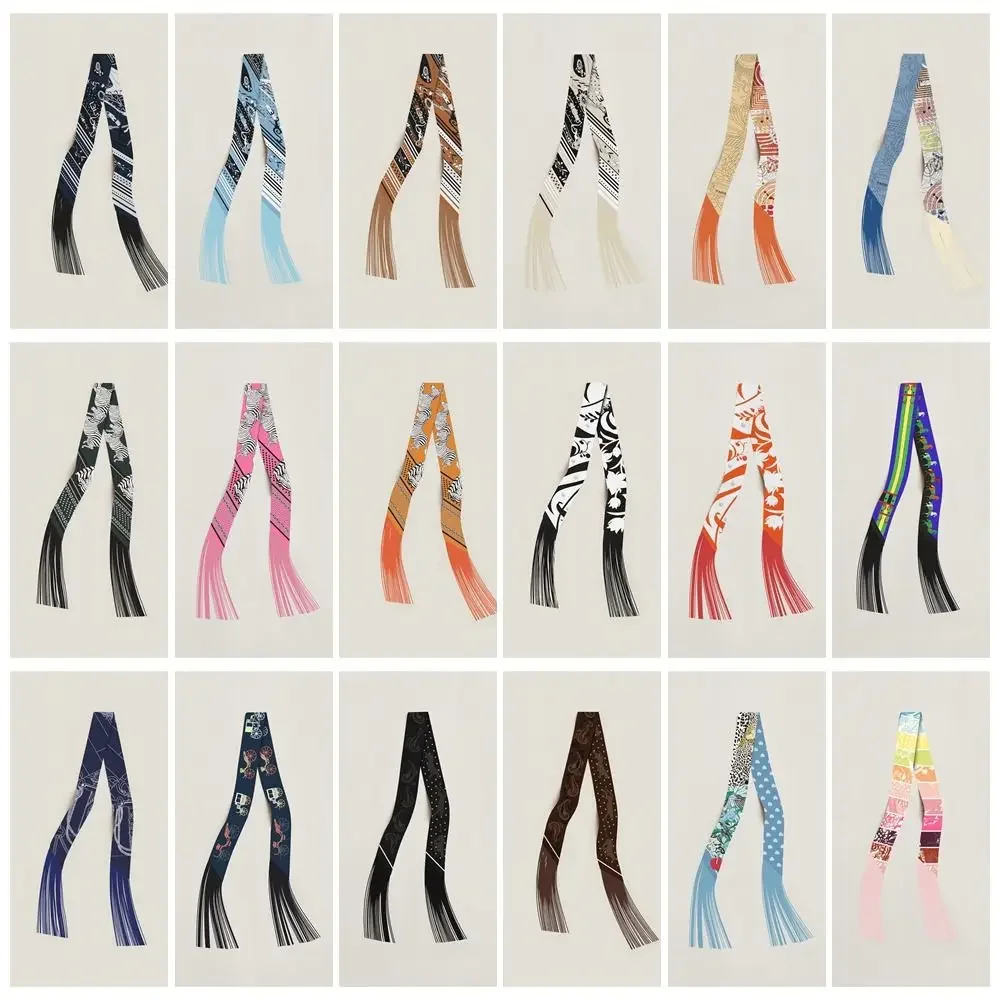 Imitation Silk Korean Long Tassel Ribbon 5x130cm Fashion Accessories Hair Band DIY Decoration Binding Bag Handle Ribbon