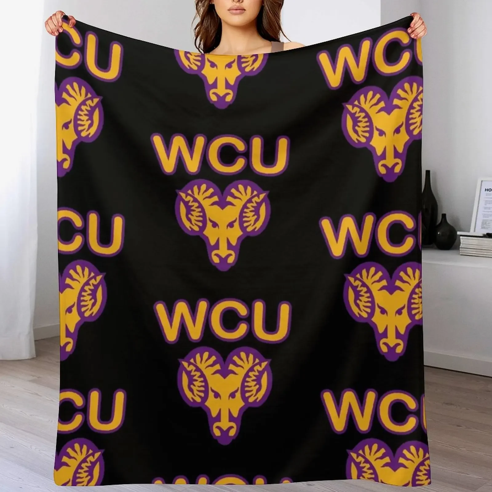 West Chester University Throw Blanket Anti Shedding Soft Fuzzy Blanket for Home