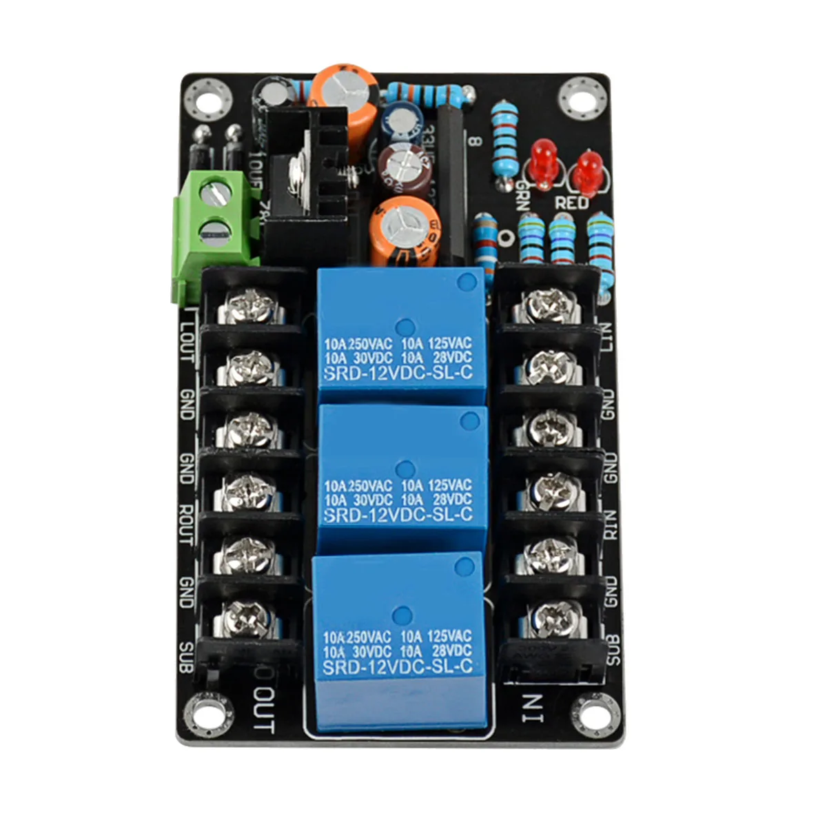 UPC1237 2.1 300W Speaker Protection Board Delay 3 Channels AC 12-15V DC Protection Board for Class A B Amplifier DIY