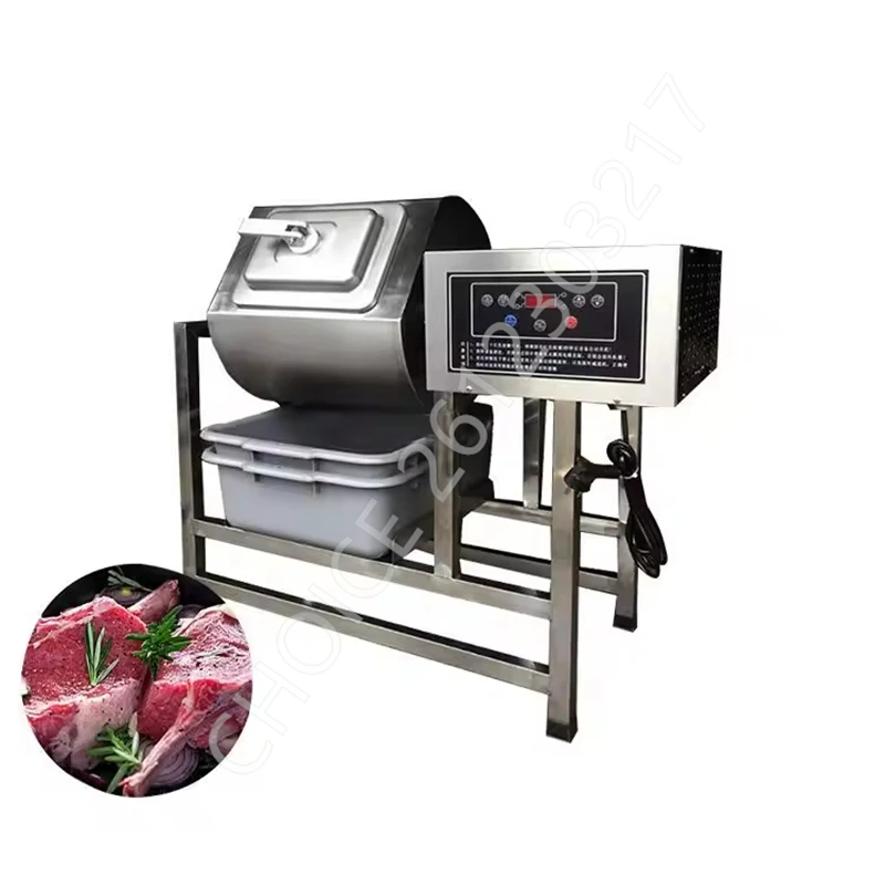 Electric Food Marinator Commercial Tumbling Drum Marinating Machine Stainless Steel Vacuum Chicken Steak Marinating-Machine 220v