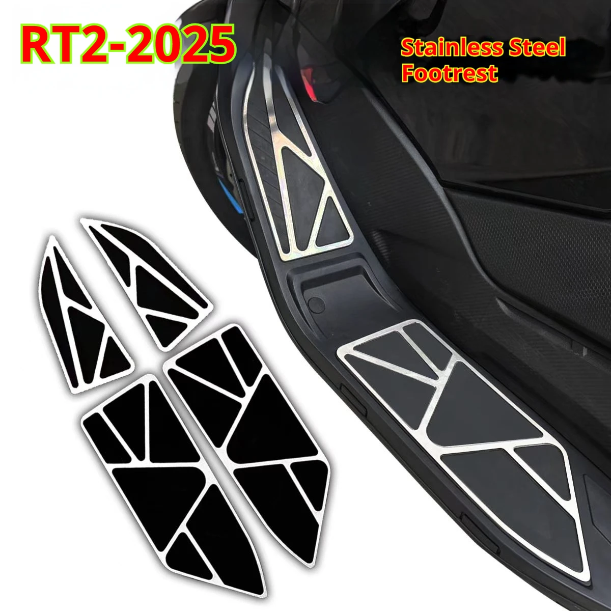 For Zongshen CYCLONE RT2 2026 Footrest Mat Floor Pad Non-Slip No-Drill Accesorios Moto Accessori Moto