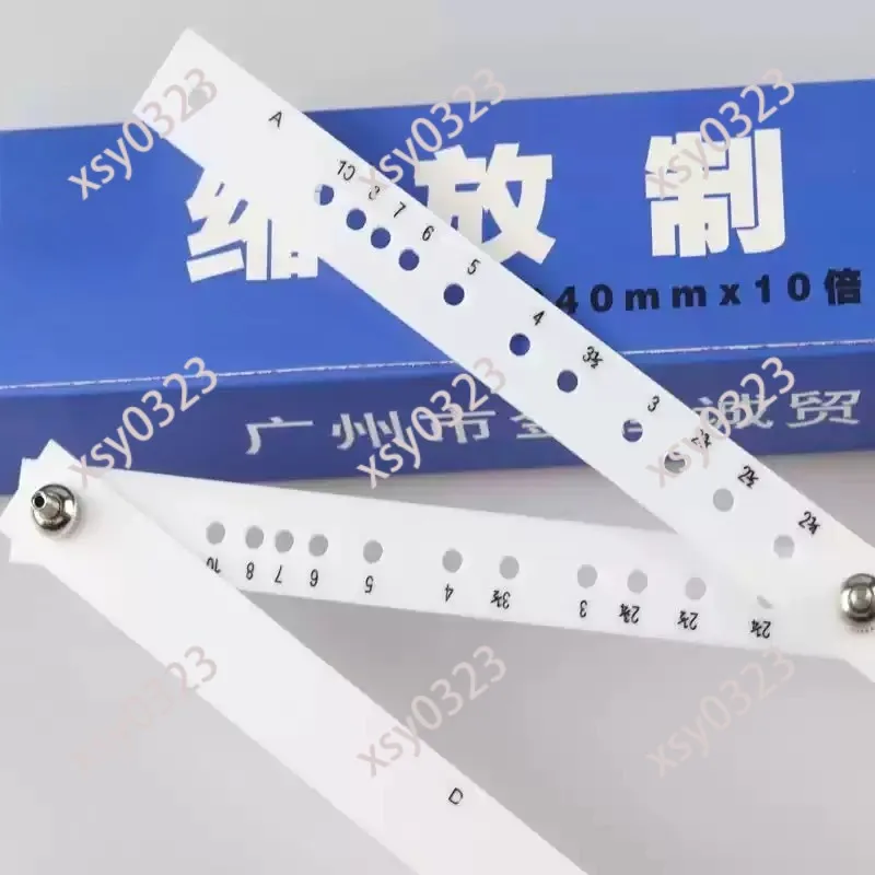 10X Magnification Drafting Ruler for Drawing Painting Design Engineering Use