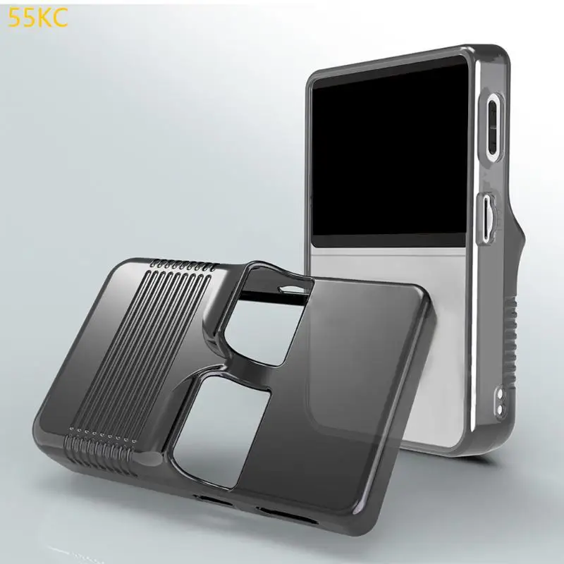 Penutup TPU Transparan 55kc Meningkatkan Case Guard Shockproof Guard untuk Perangkat Gaming R36S