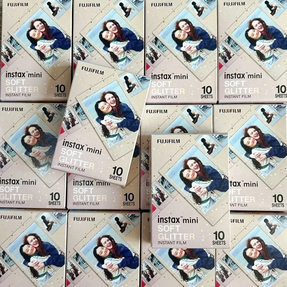 Fujifilm Soft glitter Instax Mini Color Film Photo Paper 10 20 30Sheets For Fuji Mini 12 11 9 7s 25 26  90 Instant Camera SP-1 2