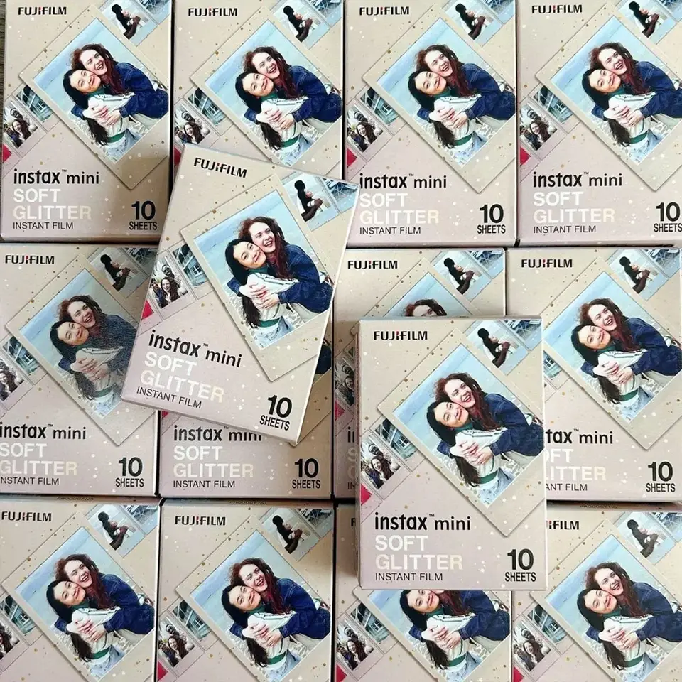 ورق صور ملون لامع ناعم من فوجي فيلم Instax Mini، 10/20/30 ورقة لكاميرات فوجي Mini 12/11/9/7s/25/26/90 الفورية SP-1/2 - 2