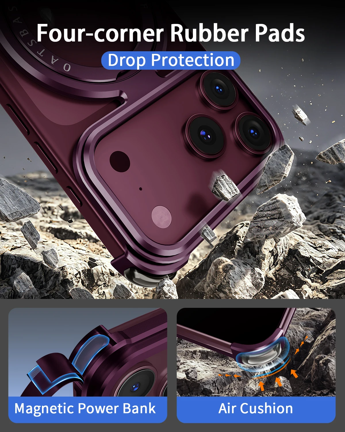 Oatsbasf iPhone 17/18 Pro Max用 - Metal Bumper Aluminum Frame Case のレビューと価格