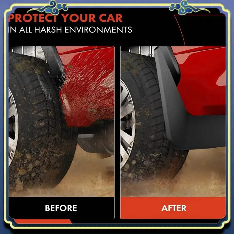 AU16-4 قطعة سيارة قطعة من نسيج الطين اللوحات سبلاش واقي من الطين درابزين ل BYD يوان يوب 2024 اكسسوارات السيارات