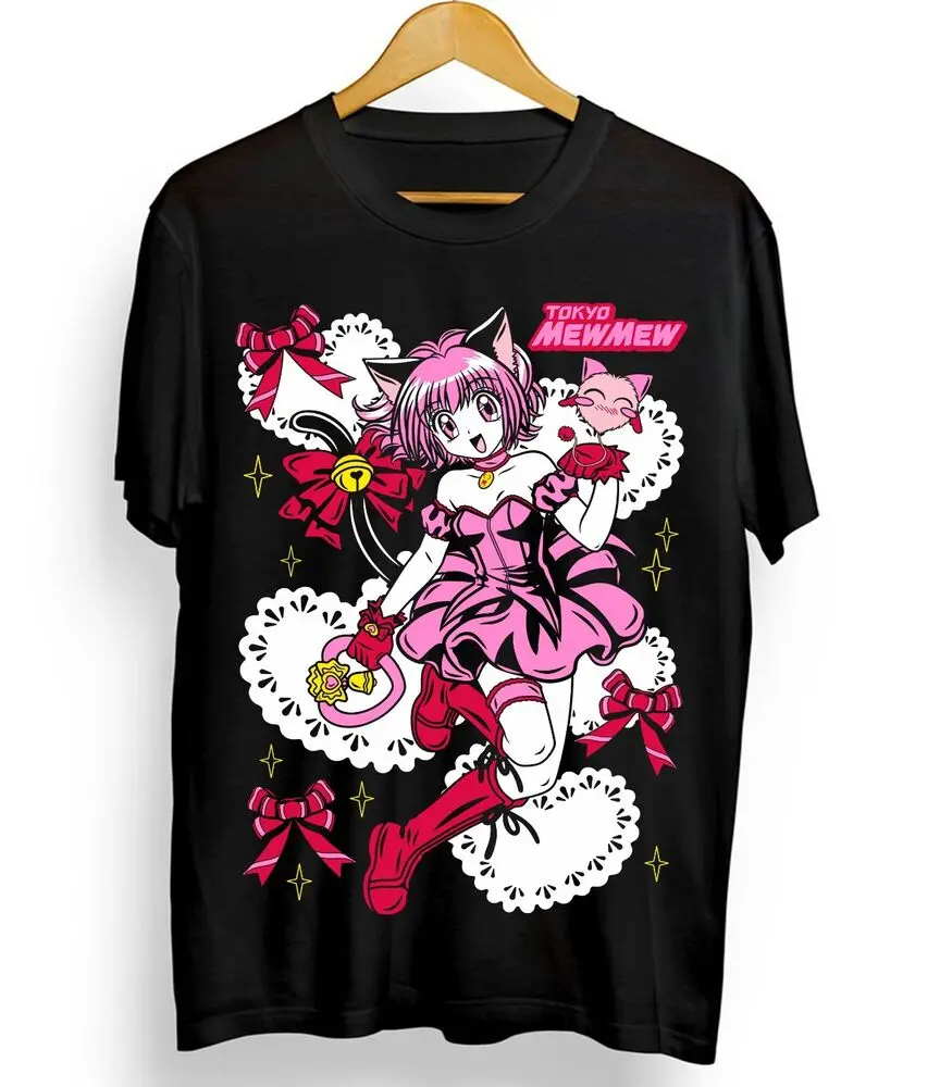 Ichigo Momomiya T-Shirt Tokyo Mew Mew Magical Girl Harajuku Anime Shirt All Size