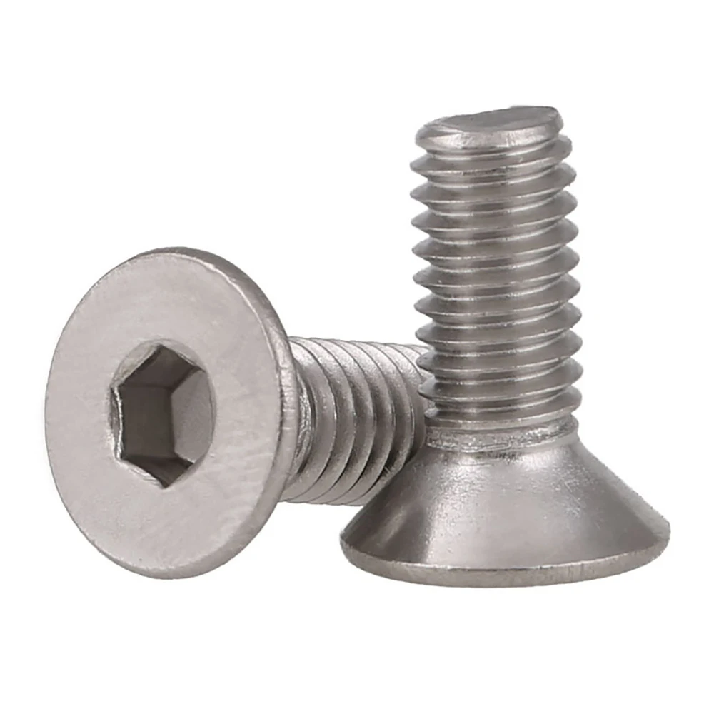 DIN7991 Hex Socket Countersunk Head Screws - SUS304 A2-70 Stainless Steel, Allen Key Operated, UNC Thread (1/4''-1/2'')
