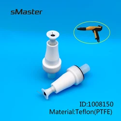 Smaster-Cabezal de pistola de aguja de electrodo redondo, ventilador electrostático de cabeza plana, accesorios GA03, 3 piezas/6 piezas, 1008150 GM03