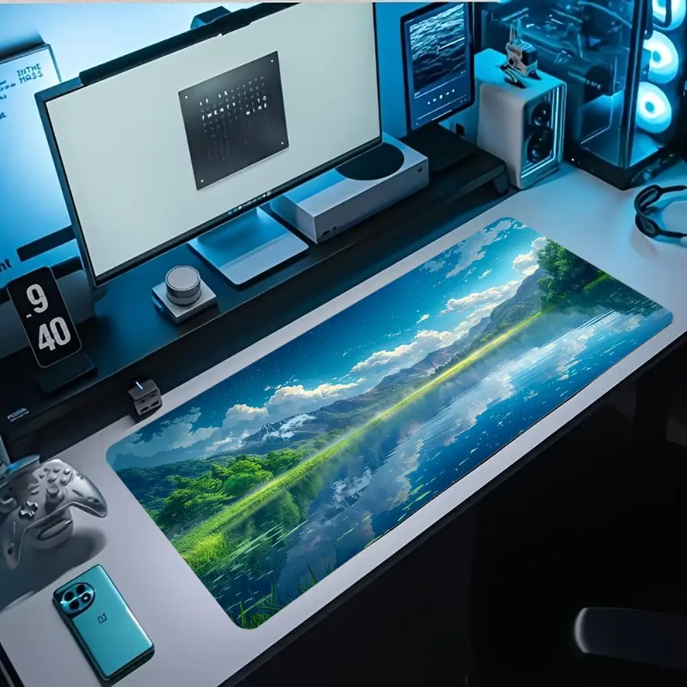 Exquisite Painting Scenery Mouse Pad Laptops Gaming Deskmat  Mousepad Anime Office Carpet Gamer Keyboard Computer mat rubber mat