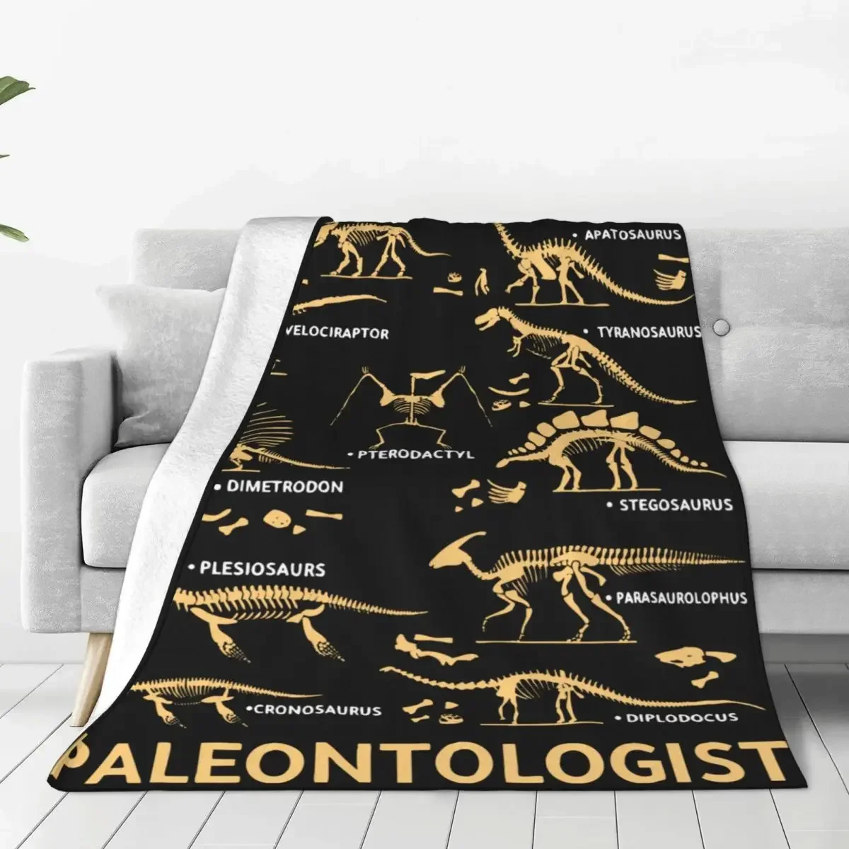 Born To Be A Paleontologist Paleontology Dinosaurs Lover Blanket Wool Awesome Soft Throw Blanket for Coverlet Winter