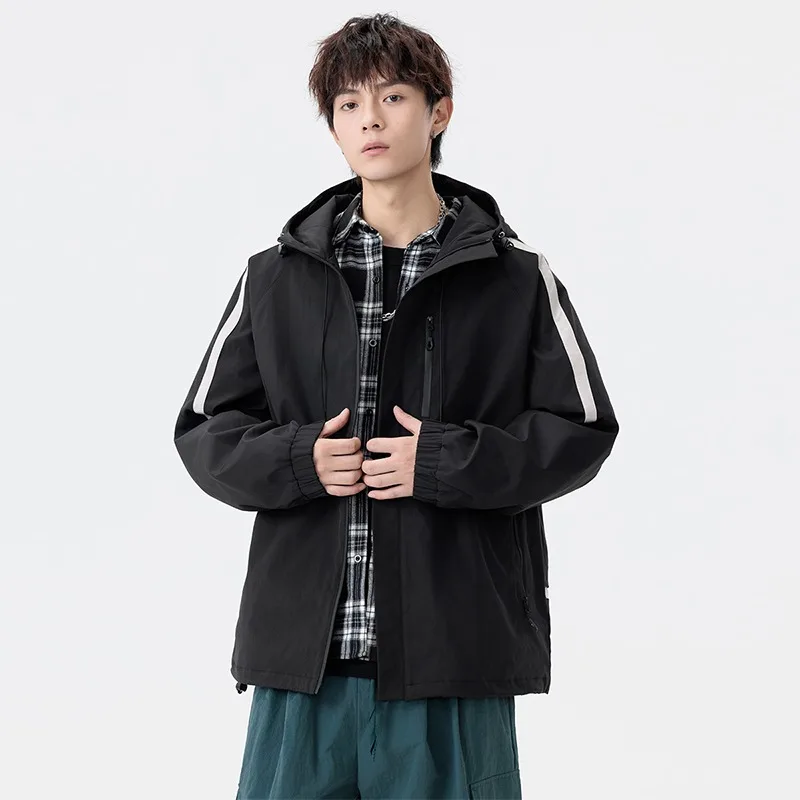 

Кардиган с длинным рукавом и капюшоном, мужское повседневное модное пальто, куртка, топ