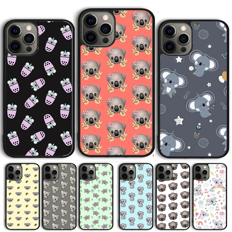 Koala Kawaii Animal Phone Case For IPhone 17 Air 16 15 14 13 12 11 Pro Max Plus Shockproof Cover