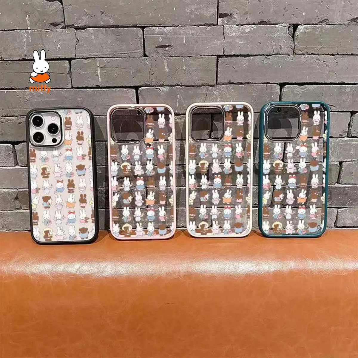 Miffy Kawaii Cartoon Mobile Phone Case Cute Anime Rabbit Phone Case Suitable for Iphone 16Promax Iphone151413