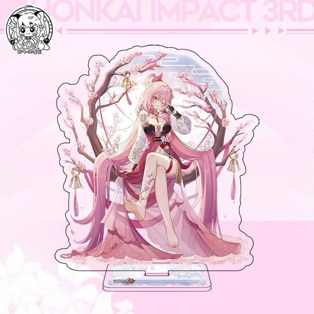 Honkai Impact 3 Elysia Extremely beautiful Acrylic Standing plaque Cartoon periphery Desktop ornament Children birthday gifts