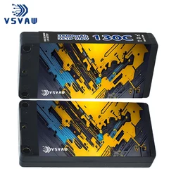 2Pcs Original VSVAW 2S 7.6V 3600mAh 130C/260C Drift Big Foot Remote Control Racing Model Car Tank Toy Hard Shell Lipo Battery