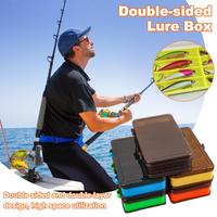 New Double-Sided Fishing Tackle Box Organizer, Large And Small, Fishing Accessories Storage Case For Lures, Hooks, Lure Too M6H1