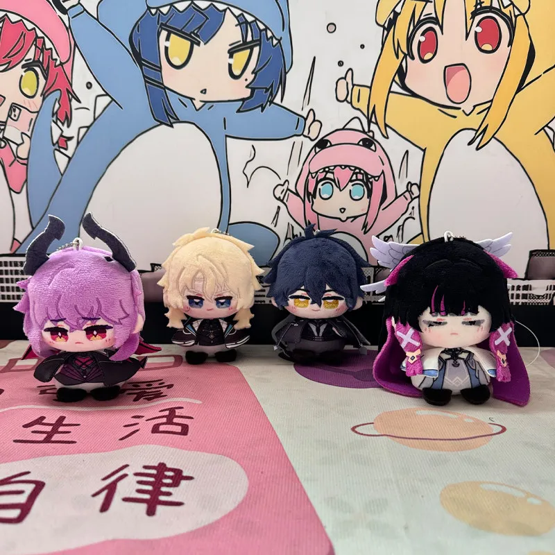 Genshin Impact Flins Durin Varka Sitting Cotton Doll Plush Keychain Anime Fans Merch Cute Pendant Bag Charm Collectible Gift