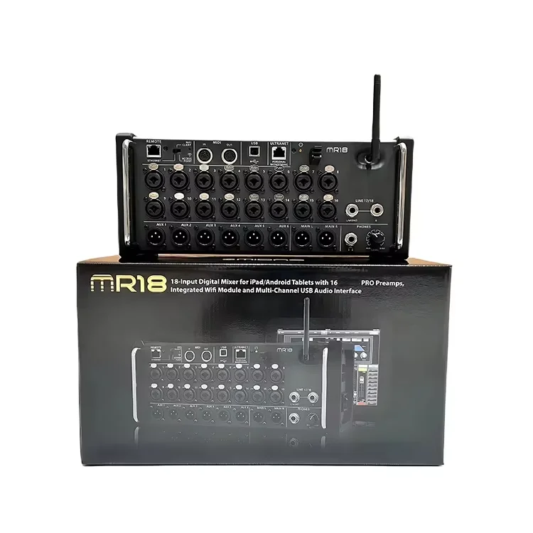 

Профессиональная аудиомикшерная консоль Paulkitson XR18 — звуковая системная плата для студийной карты звукозаписи DJ