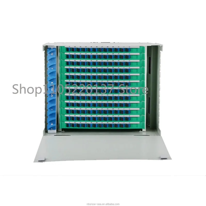 144 Core SC FC ST Full-Load ODF Optical Distribution Frame with 48pcs Adapter and 48pcs Pigtail