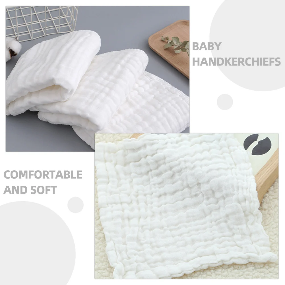 

4 шт., хлопковая мочалка, мягкий дышащий носовой платок, тряпки для младенцев, детское полотенце для слюней, многоразовые мочалки для новорожденных