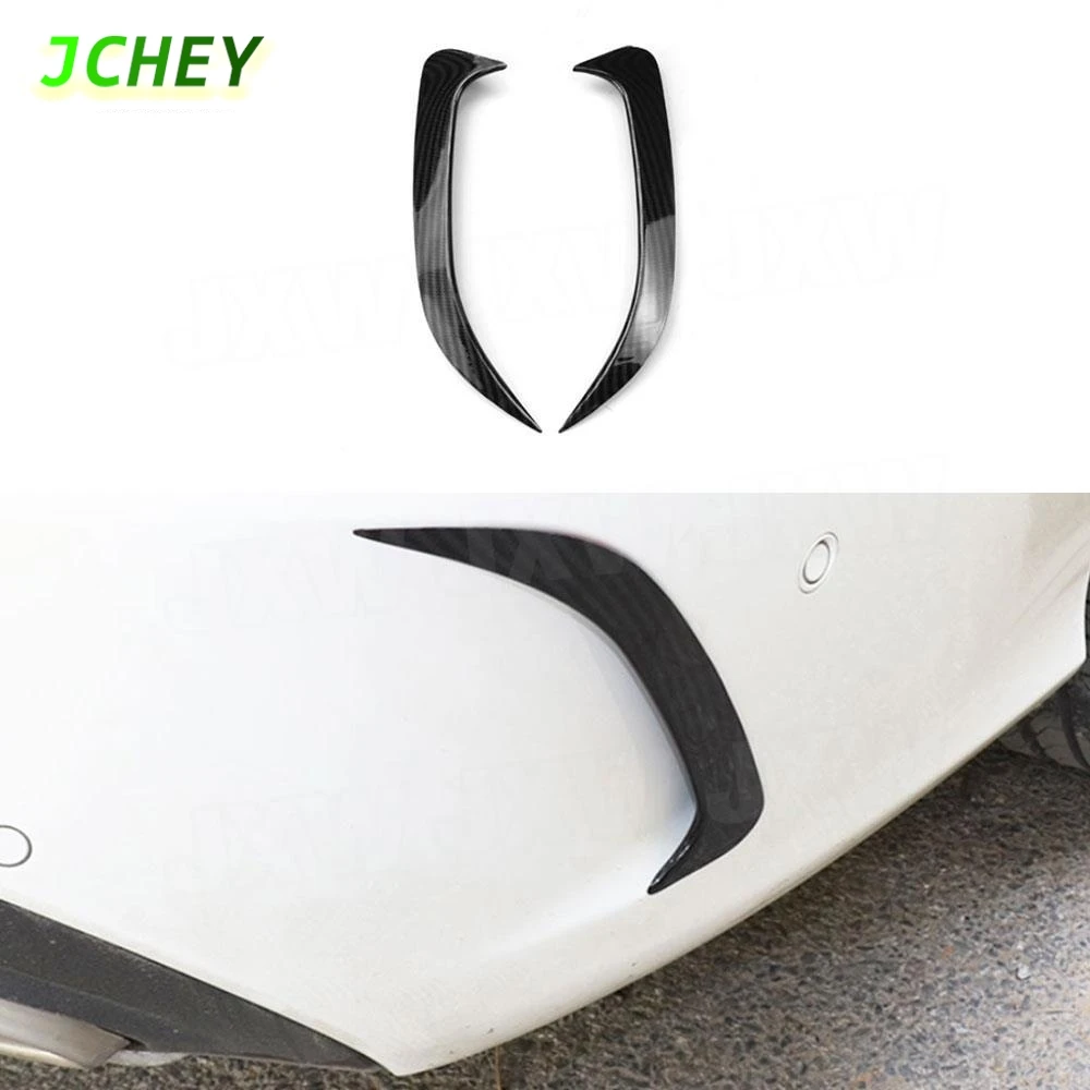 

JCHEY ABS Rear Bumper Fins Side Fender Canard Splitter for Benz C Class W205 C180 C200 C300 C63 For AMG Coupe/Sedan 2015-2021