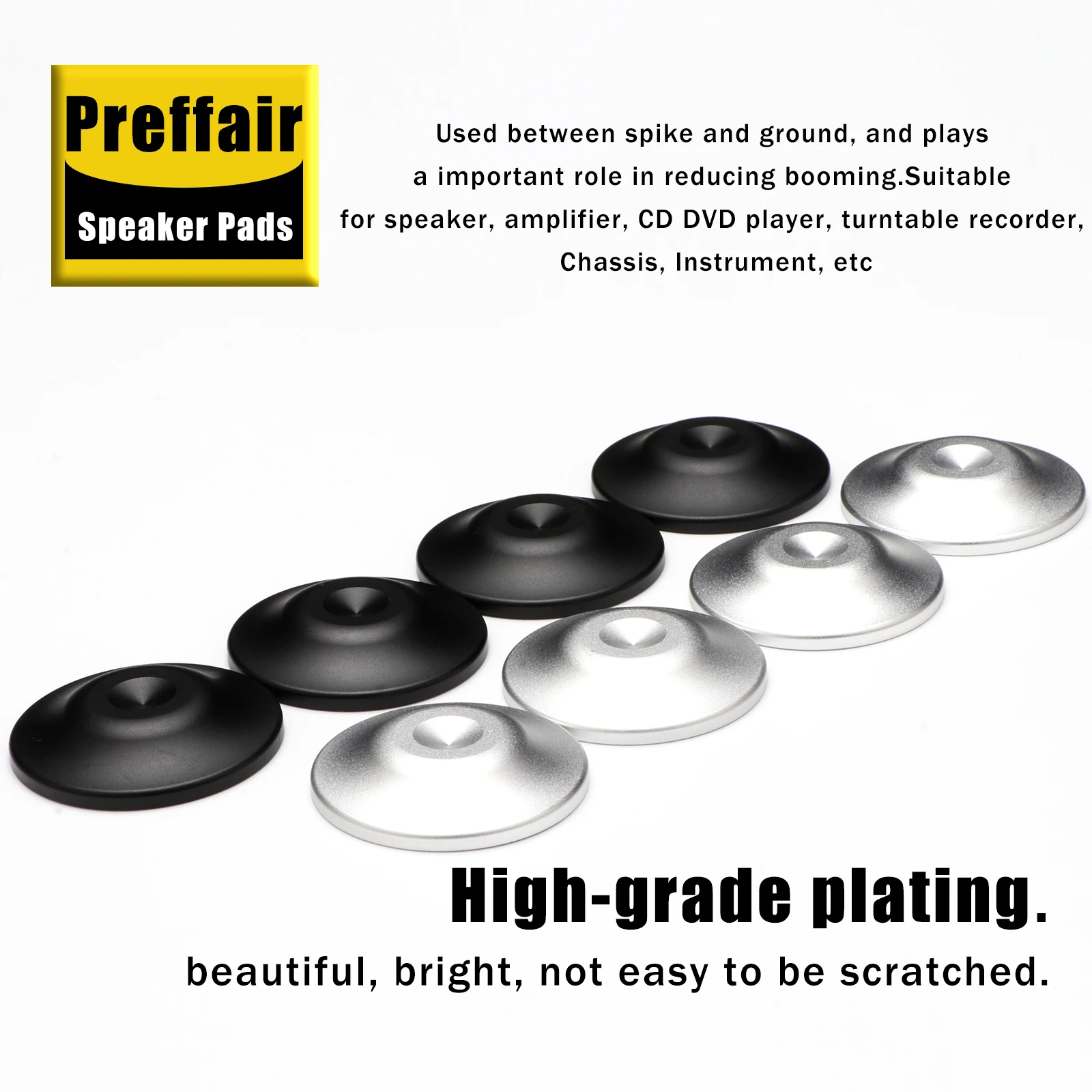 Preffair 4Pcs Speaker Feet Pads Vibration Absorption Stands Anti-shock Shock Absorber Chassis beads SP3909
