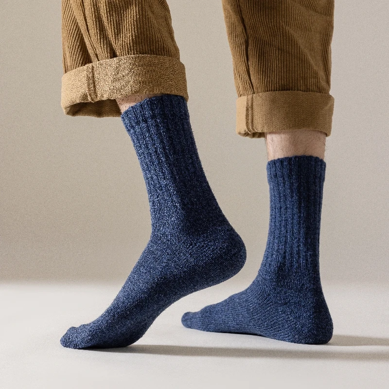 3 Paar verdicken Woll socken Männer hochwertige Handtuch halten warme Winters ocken Baumwolle Weihnachts geschenk Socken für Mann thermische Größe