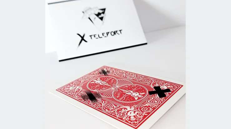 Xteleport (Gimmicks) by ilya Melyukhin Card Magic and Trick Decks Street Magic Tricks Beginner X Move Mentalism Illusions Props