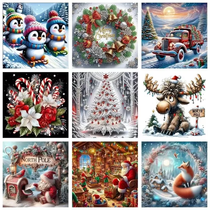 

Christmas scenery DIY Jigsaw Puzzle Home Decor Adults Puzzle Games Family Fun Puzzles Educational Toys for Kids