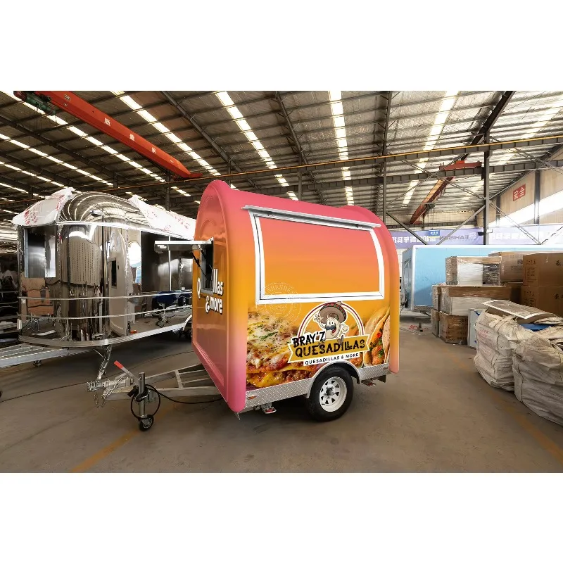 الأكثر شعبية امتياز الغذاء مقطورة عربة القهوة مقطورات مقطورة الغذاء القابلة للقطر للبيع #4