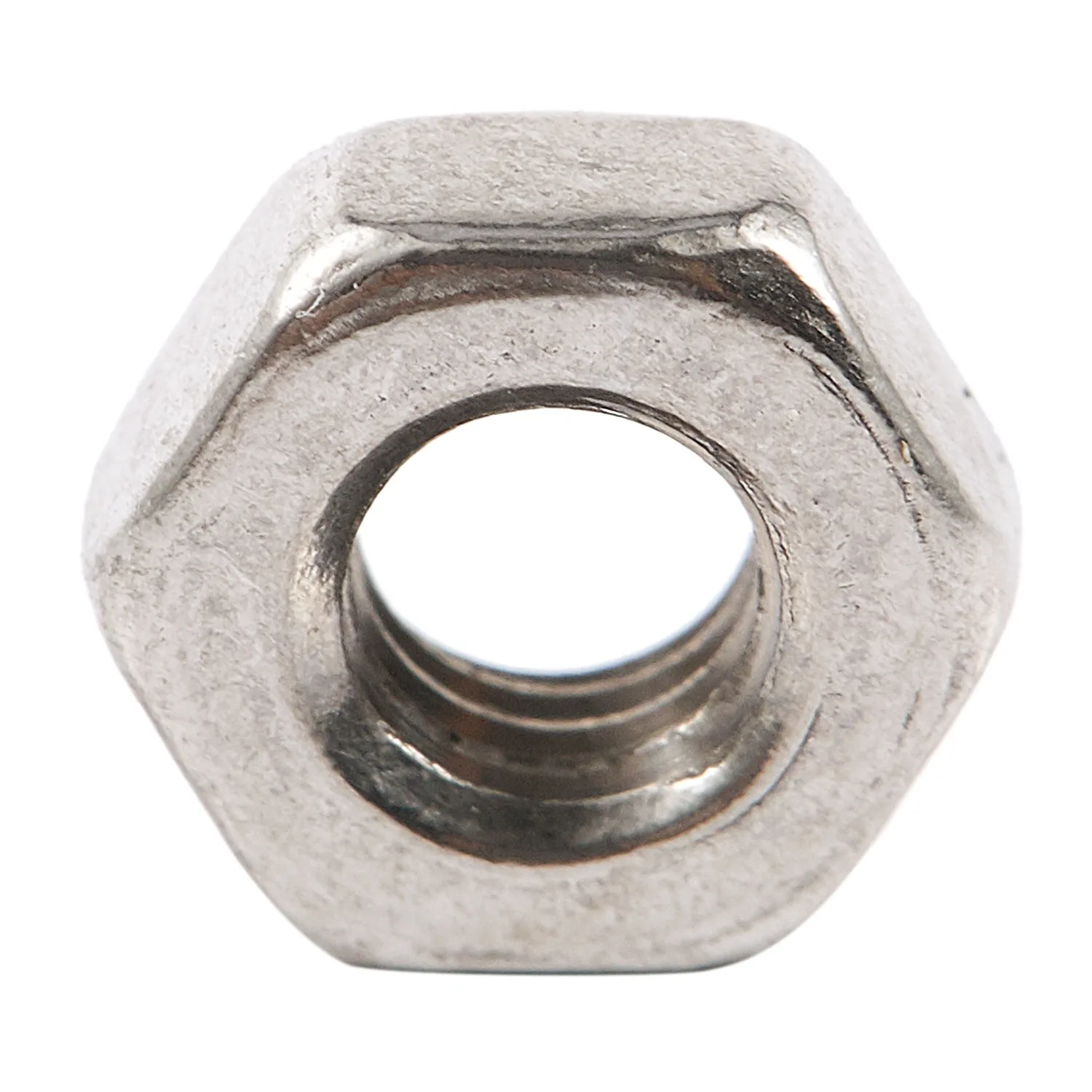 HOT 100Pcs M3 3mm Female Thread Hex Metal Nut Fastener Silver Tone