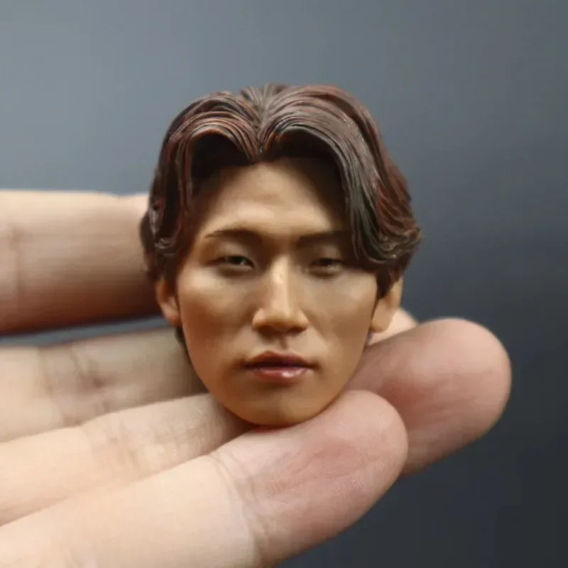 1/6 Scale Asian Korean Singer Kang Dae Sung Head Sculpt Trendy Male Head Carving Model for 12in Action Figure Collection Toy