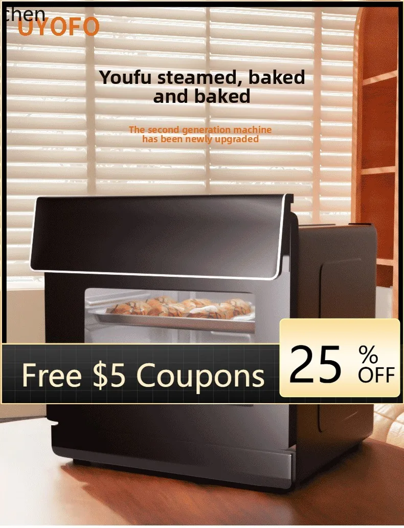 

KX Steam Oven Household Baking Smart Electric Oven Baking, Frying and Stewing All-in-One Machine Air Fryer Large Capacity