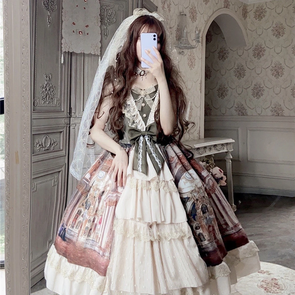 

2025 european medieval retro photography lolita outfit elegant gorgeous peeress ceremonial dress exquisite cosplay lolita set