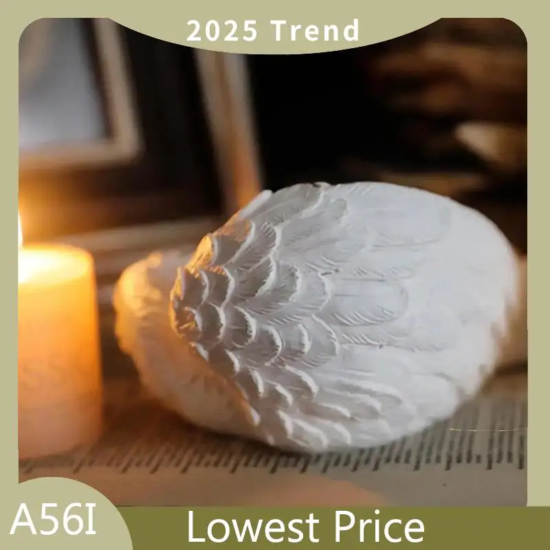 ABDD Angel Wing Candle Holder Nordics Style Candlestick Ornaments Wedding Decoration Romantic Living Room(No Candles)