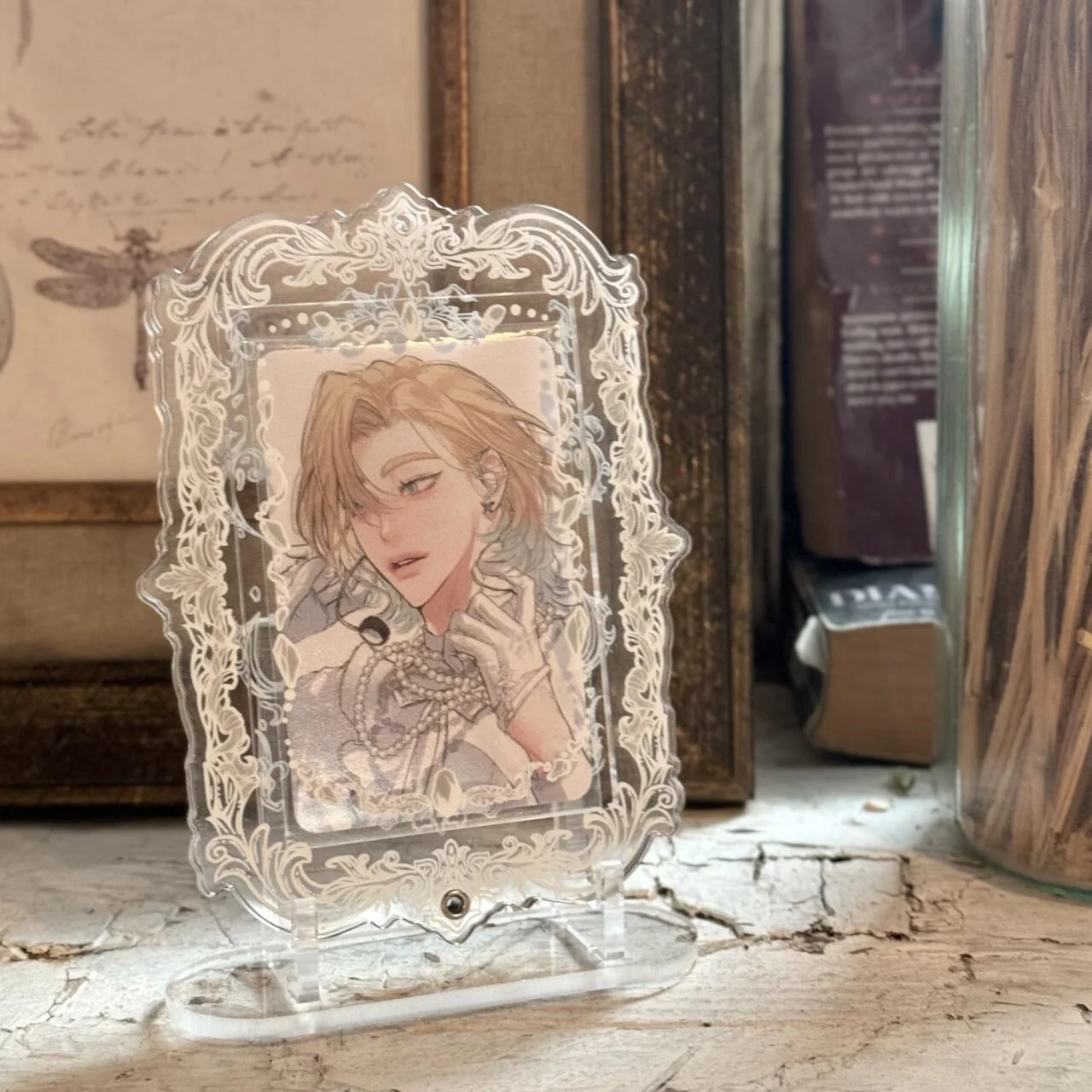 

Акриловая подставка для 3-дюймовых карт, мини-стойка для хранения фотографий и витрины, настольный органайзер для любителей коллекционеров