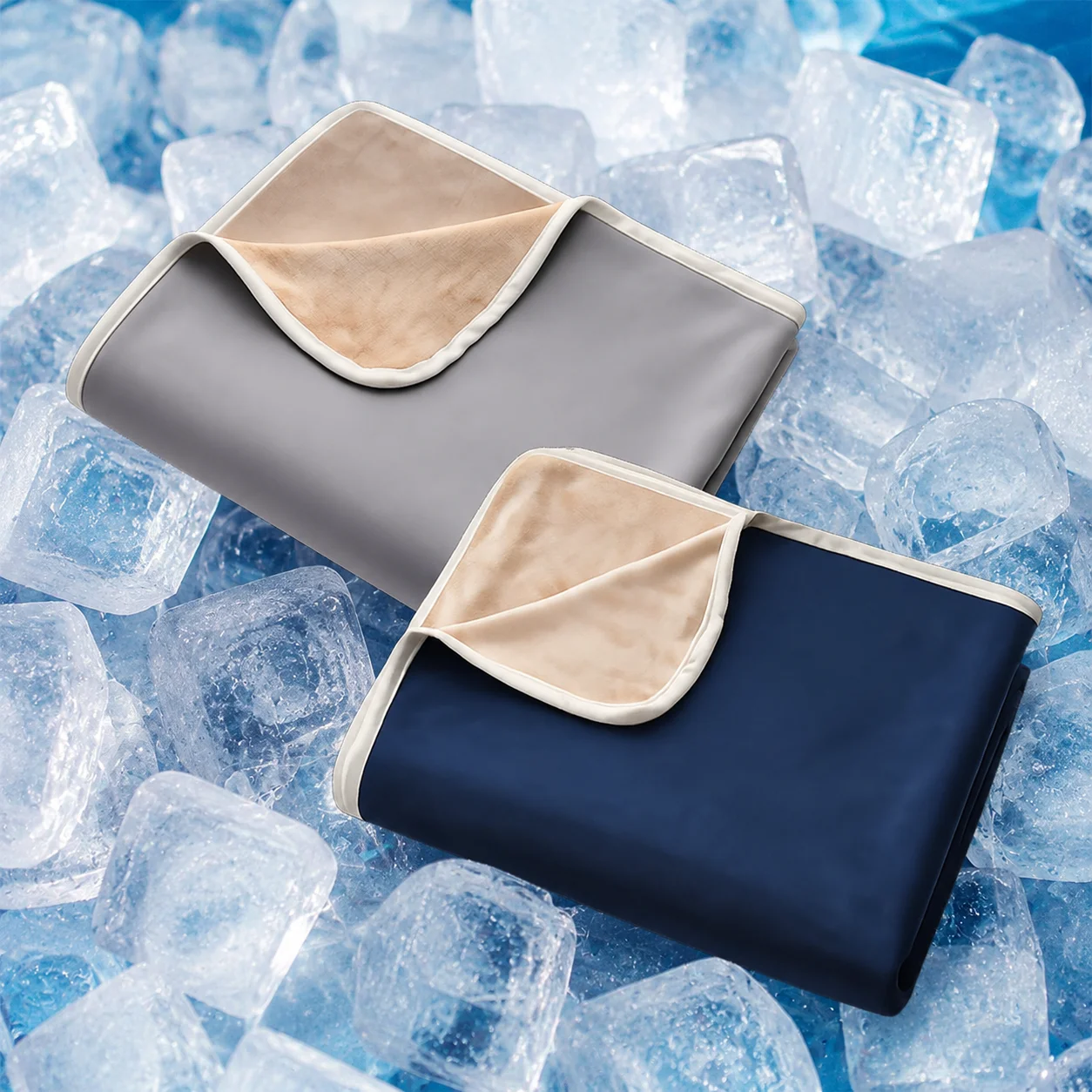 Cooling Ice Silk Blanket Lightweight Summer Throw Blanket for Air Conditioned Room Office Nap Machine Washable Cool Bed Cover